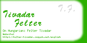 tivadar felter business card